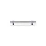 Helsinki Cabinet Pull with Backplate Brushed Chrome CTC 128mm