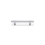 Helsinki Cabinet Pull with Backplate Brushed Chrome CTC 96mm