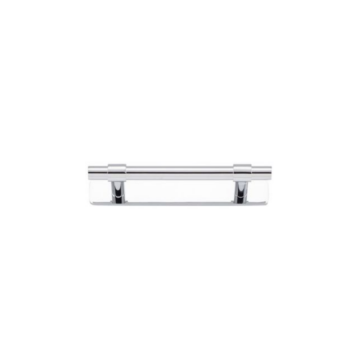 Helsinki Cabinet Pull with Backplate Polished Chrome CTC 96mm