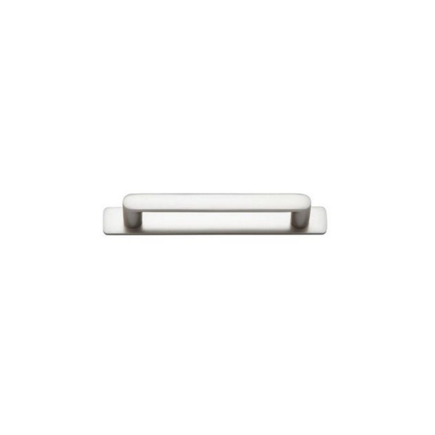 Osaka Cabinet Pull with Backplate Satin Nickel CTC 128mm