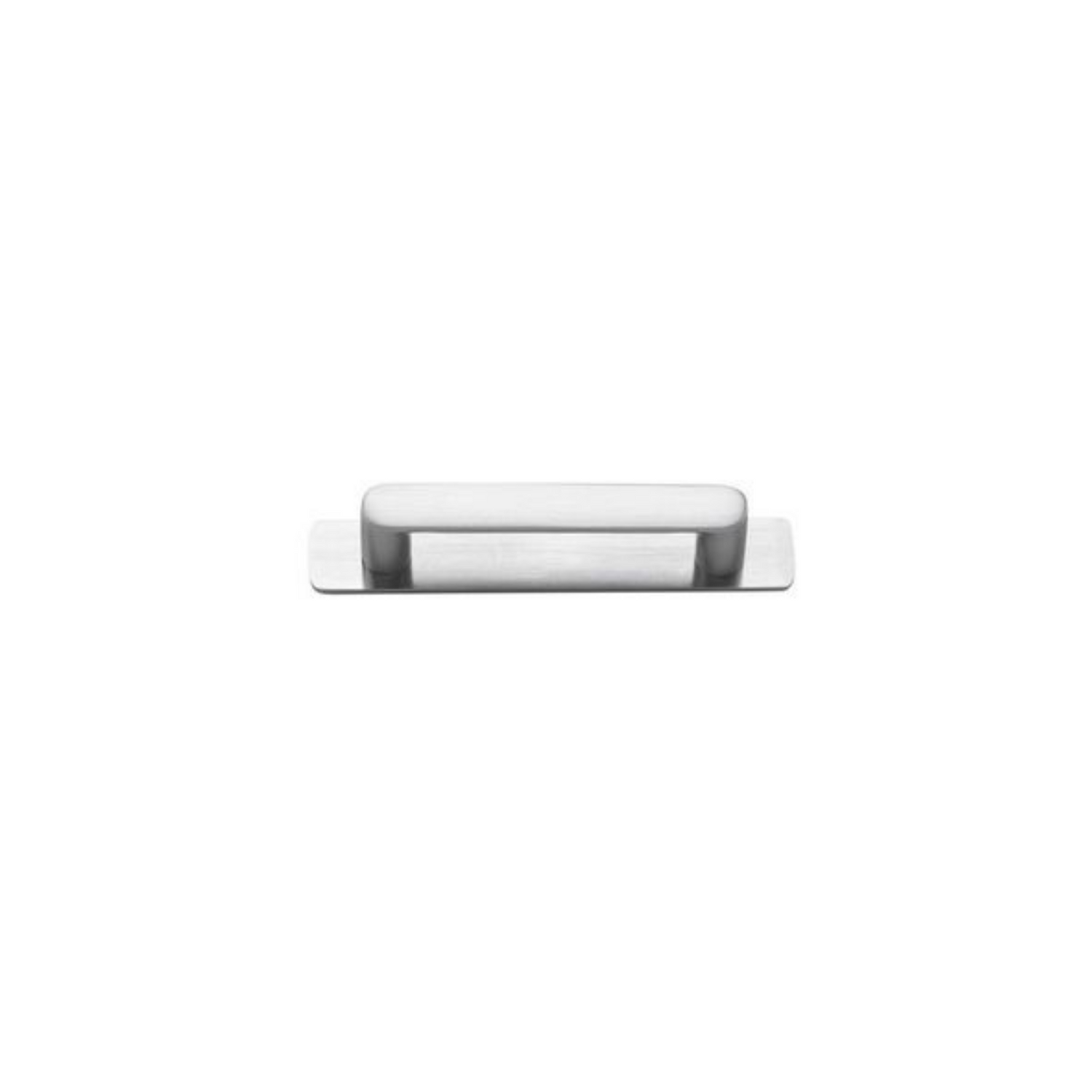 Osaka Cabinet Pull with Backplate Brushed Chrome CTC 96mm