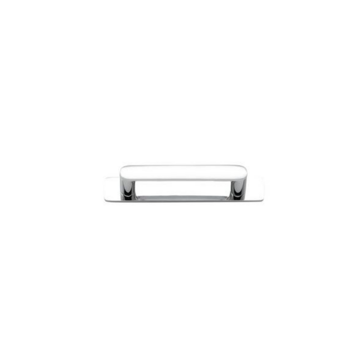 Osaka Cabinet Pull with Backplate Polished Chrome CTC 96mm