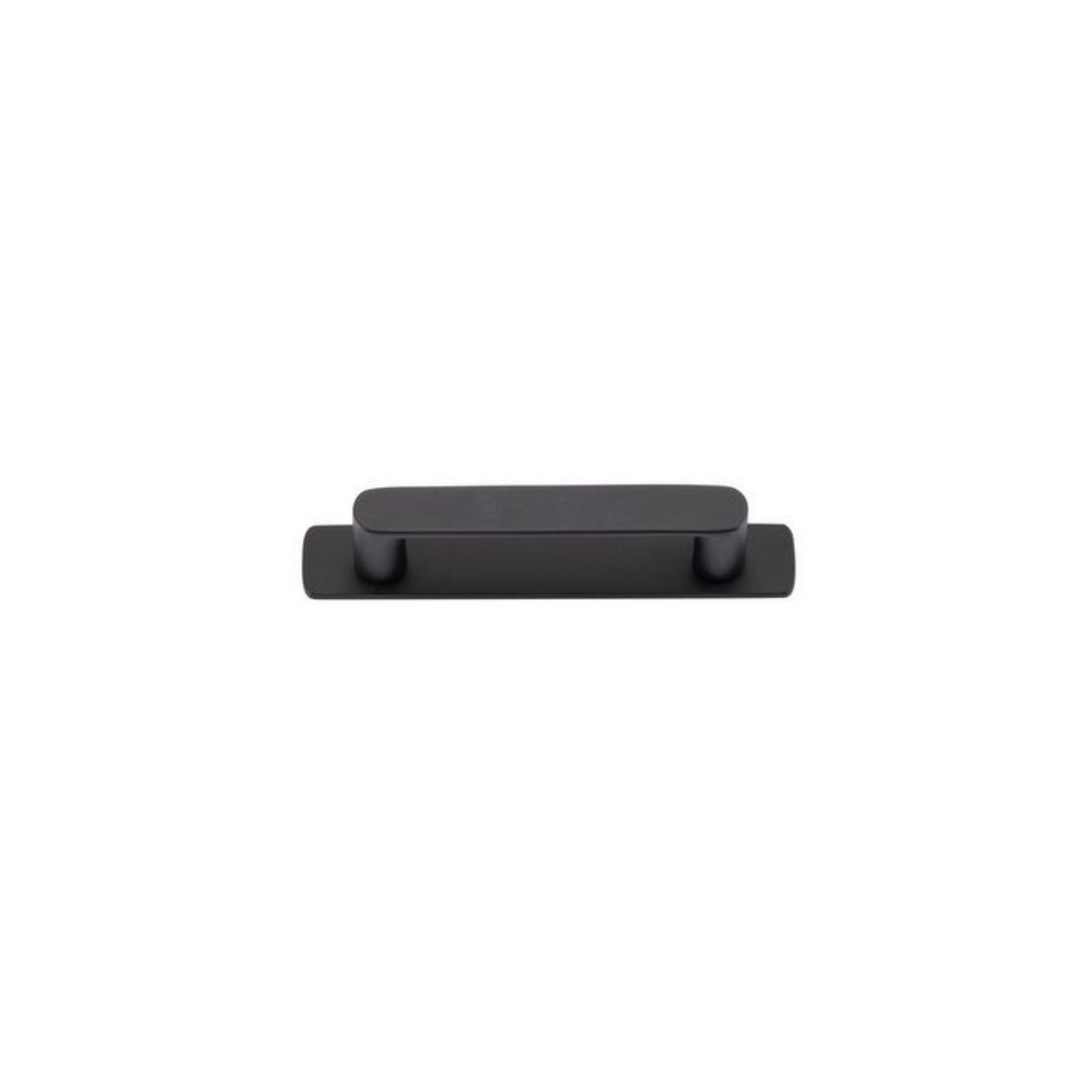 Osaka Cabinet Pull with Backplate Matt Black CTC 96mm