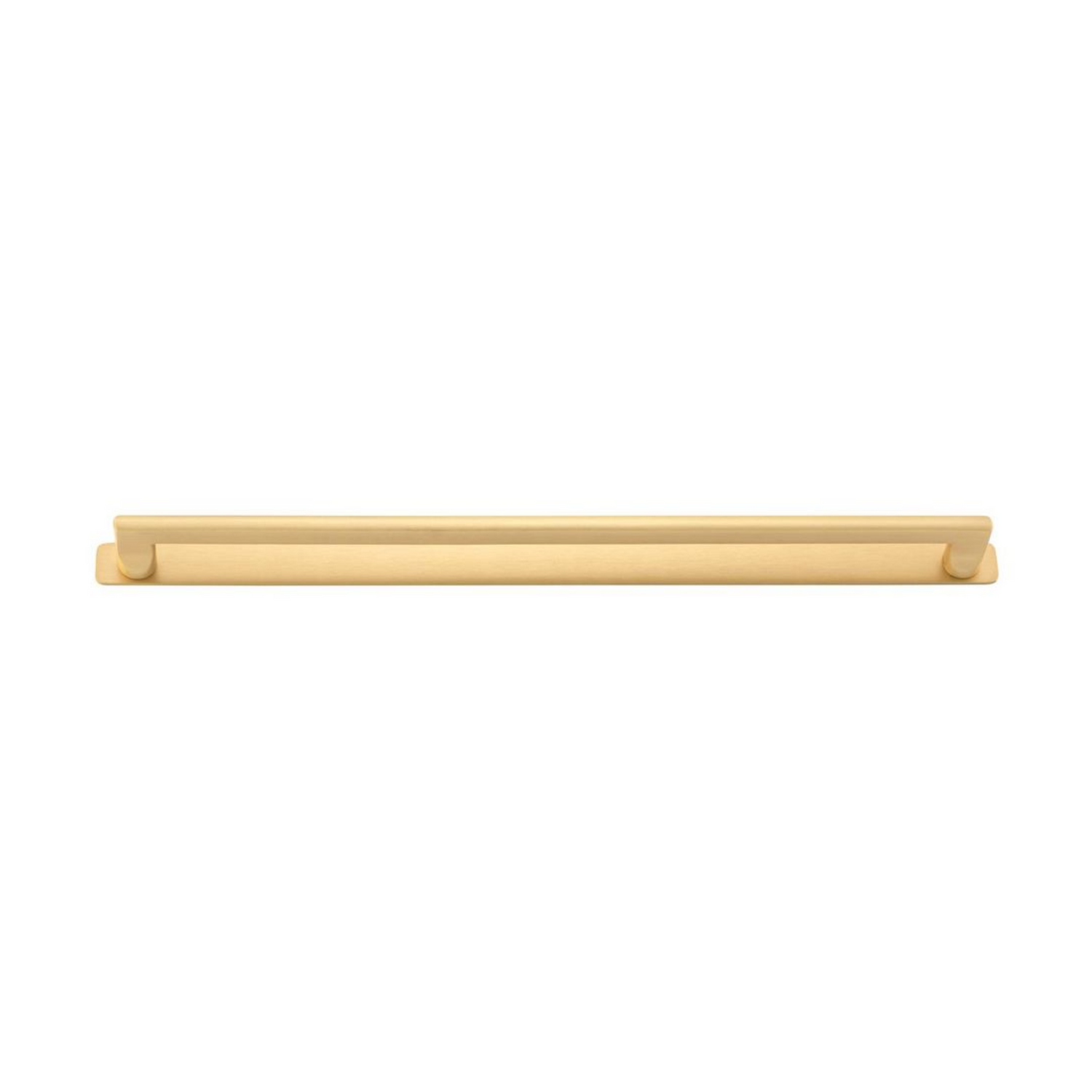 Baltimore Cabinet Pull with Backplate Brushed Brass CTC 450mm