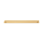 Baltimore Cabinet Pull with Backplate Brushed Brass CTC 450mm