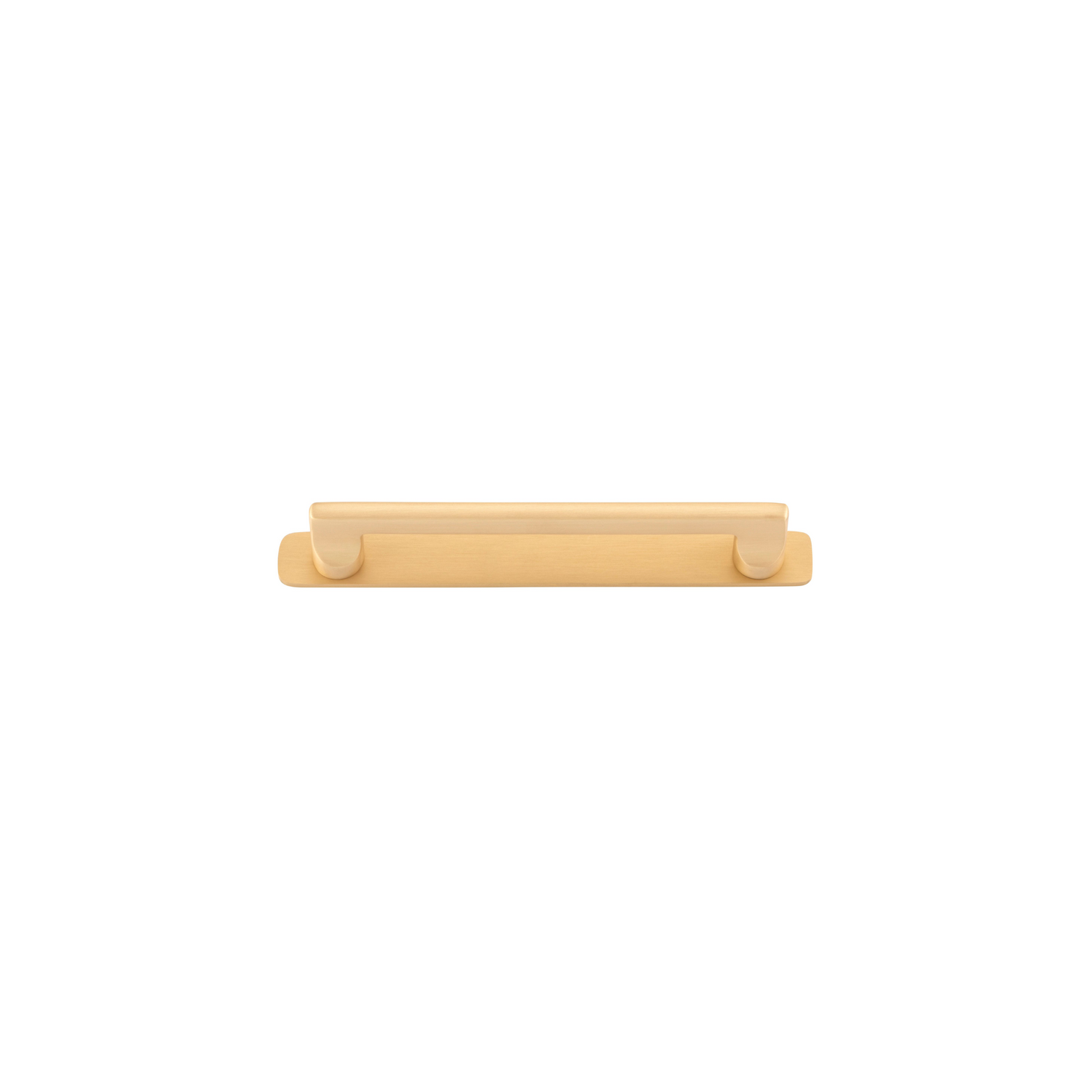 Baltimore Cabinet Pull with Backplate Brushed Brass CTC 160mm