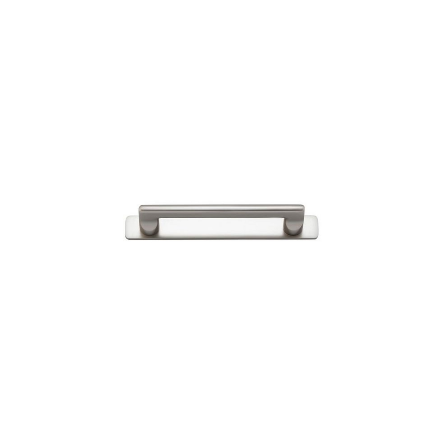 Baltimore Cabinet Pull with Backplate Satin Nickel CTC 128mm