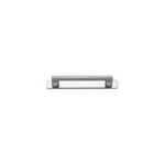 Baltimore Cabinet Pull with Backplate Satin Nickel CTC 128mm