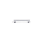 Baltimore Cabinet Pull with Backplate Brushed Chrome CTC 128mm