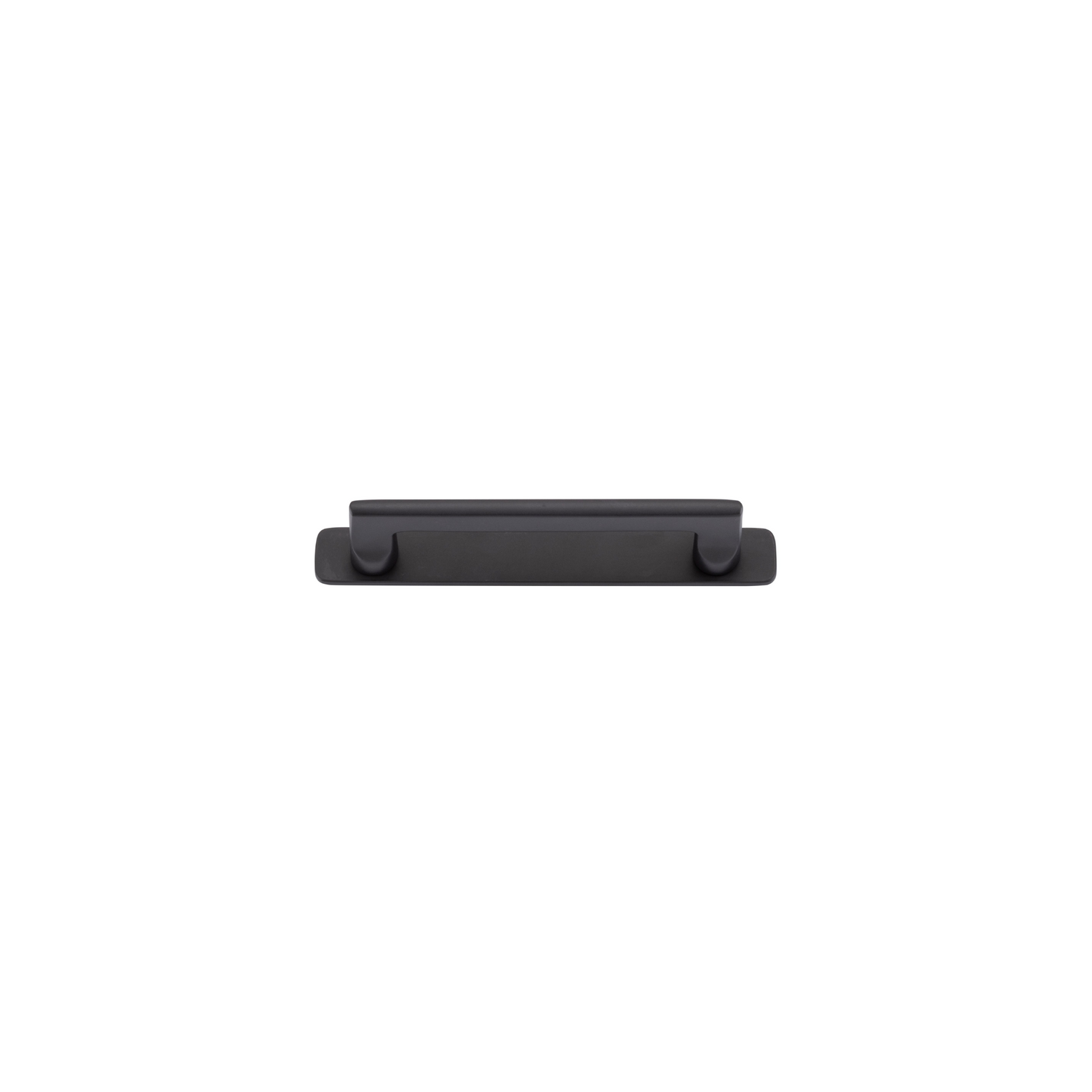 Baltimore Cabinet Pull with Backplate Matt Black CTC 128mm