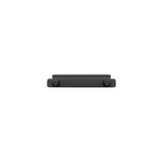 Baltimore Cabinet Pull with Backplate Matt Black CTC 128mm