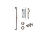 Sarlat Pull Handle Distressed Nickel 450mm Entrance Kit - Key/Key