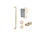Sarlat Pull Handle Brushed Brass 600mm Entrance Kit - Key/Key