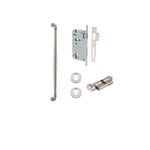 Sarlat Pull Handle Satin Nickel 600mm Entrance Kit - Key/Thumb Turn