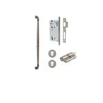 Sarlat Pull Handle Distressed Nickel 600mm Entrance Kit - Key/Key