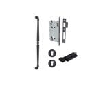 Sarlat Pull Handle Matt Black 600mm Entrance Kit - Key/Thumb Turn