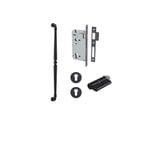 Sarlat Pull Handle Matt Black 600mm Entrance Kit - Key/Key