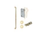 Sarlat Pull Handle Polished Brass 600mm Entrance Kit - Key/Thumb Turn