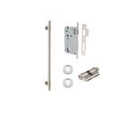 Helsinki Pull Handle Satin Nickel 450mm Entrance Kit - Key/Key
