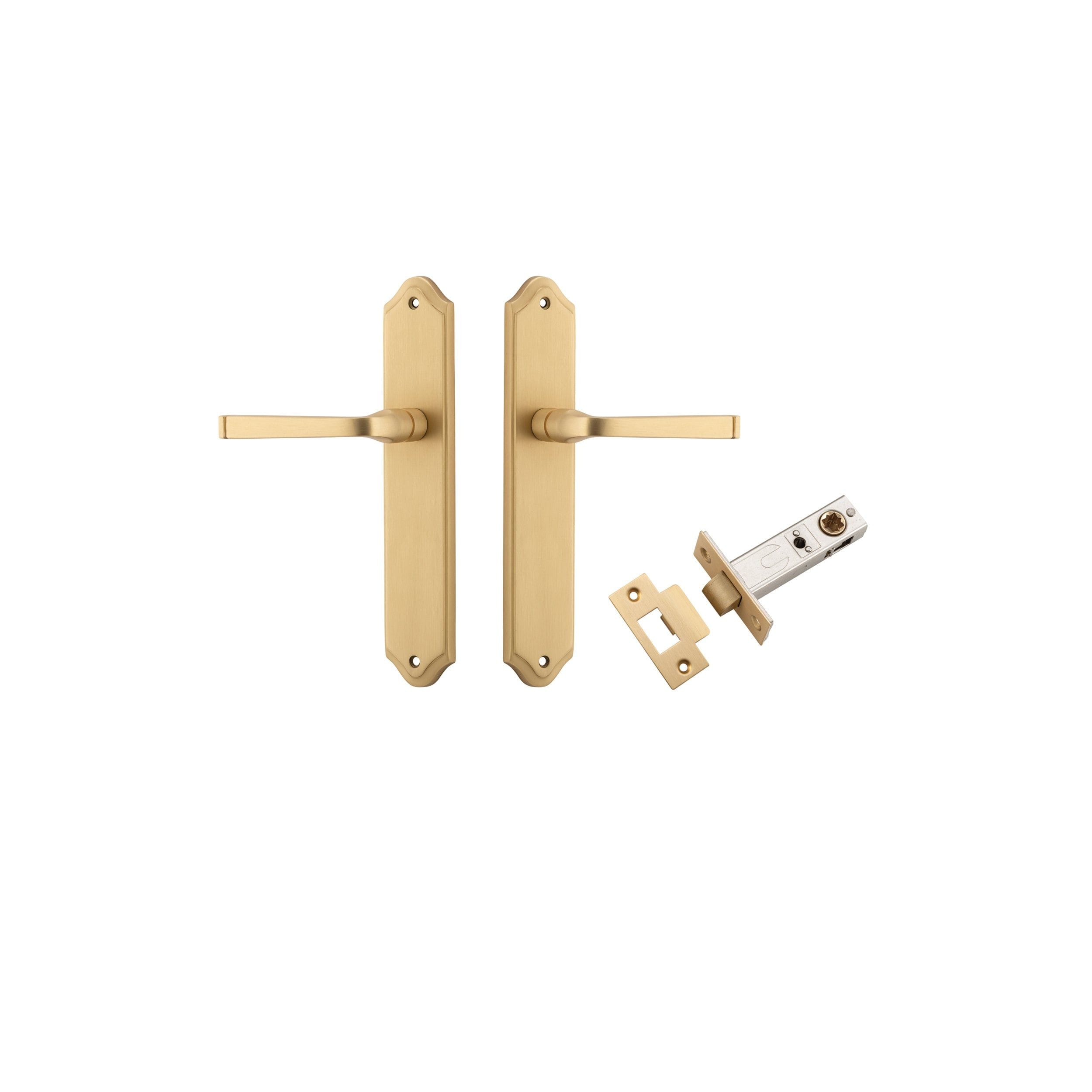 Annecy Lever Shouldered Brushed Brass Passage Kit