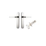 Annecy Lever Oval Polished Nickel Passage Kit