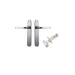 Annecy Lever Oval Brushed Chrome Passage Kit