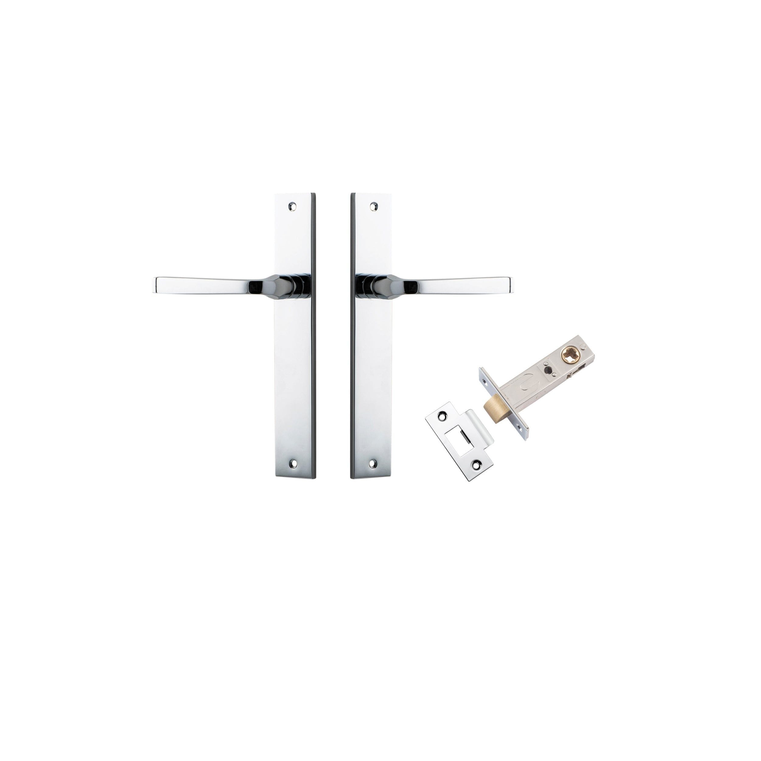 Annecy Lever Rectangular Polished Chrome Passage Kit