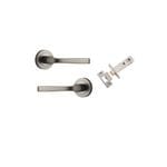 Annecy Lever on Rose Satin Nickel Passage Kit