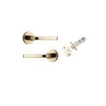 Annecy Lever on Rose Polished Brass Passage Kit
