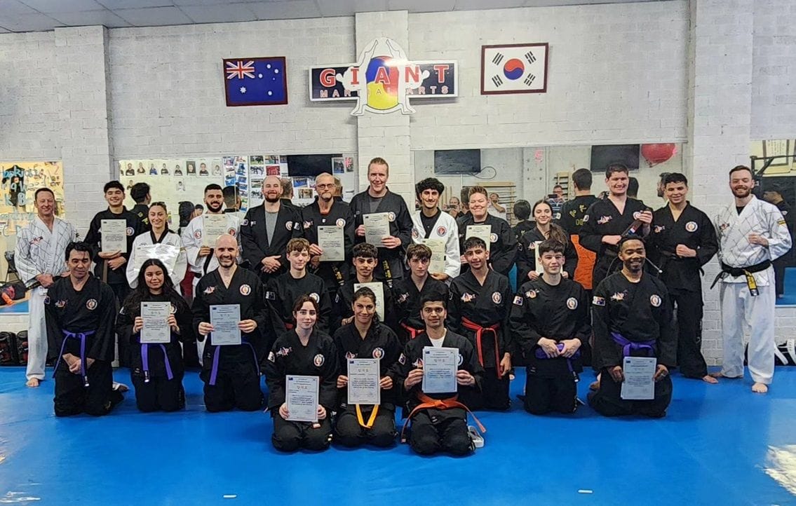 Recent Hapkido Colour Belt Grading Test Results