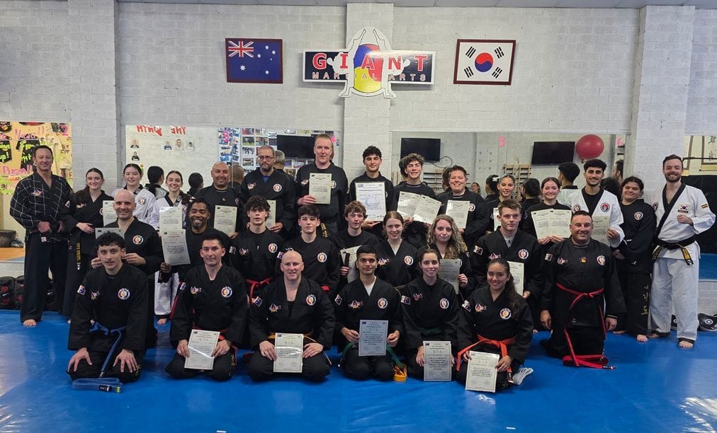 Recent Hapkido Colour Belt Grading Test Results