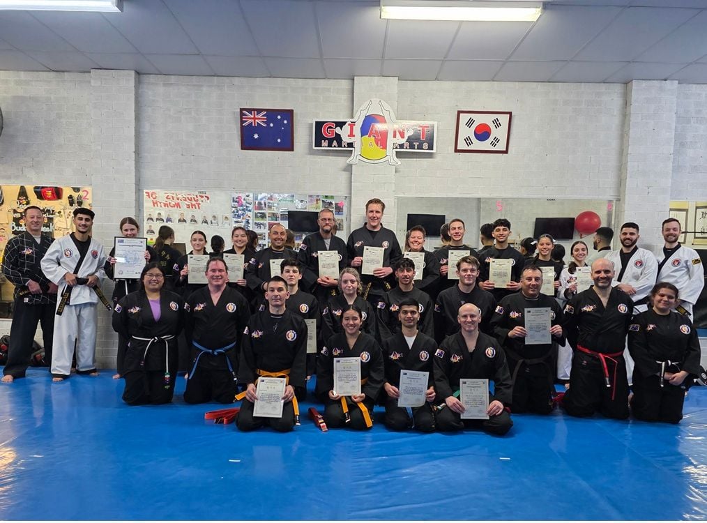 Recent Hapkido Colour Belt Grading Test Results