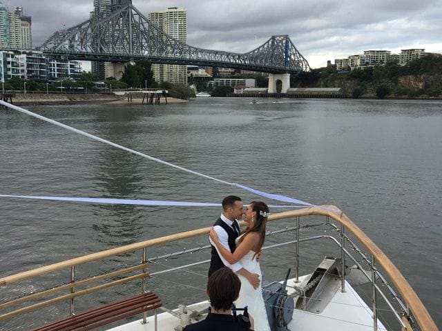 Scenic wedding cruise on the Brisbane River