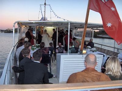 Scenic wedding cruise on the Brisbane River