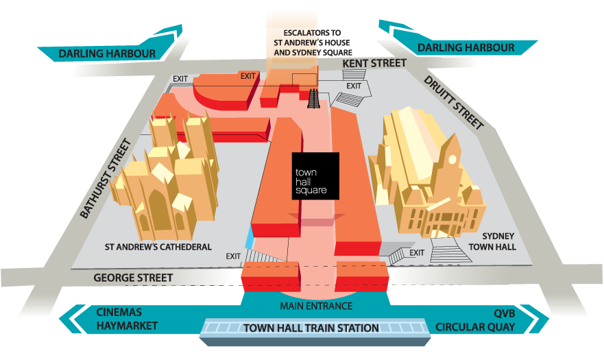 Location | Town Hall Square Shopping Centre | Sydney, NSW Location | Town Hall Square Shopping Centre | Sydney, NSW