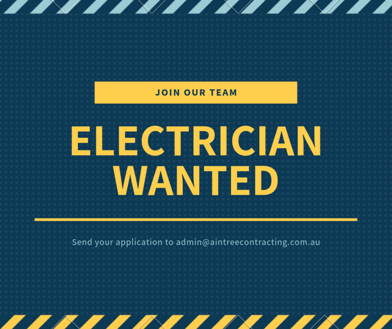 ELECTRICIAN WANTED!
