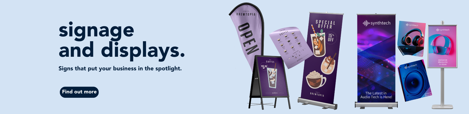 Signage and Displays web banner