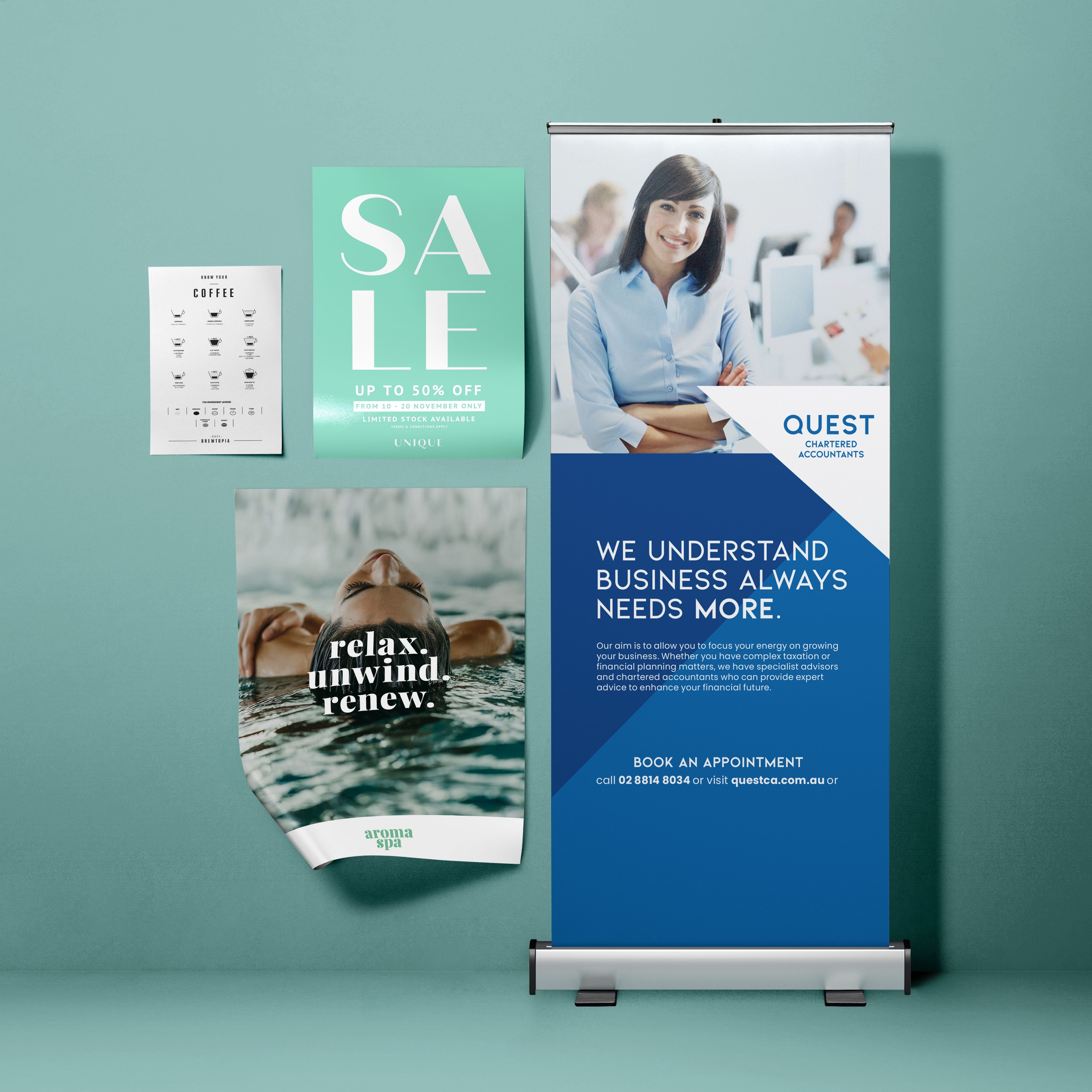 Posters and Pull up Banners Posters and Pull up Banners