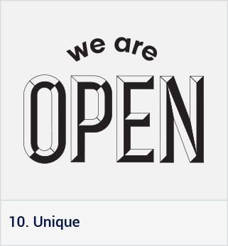 10. Unique style
