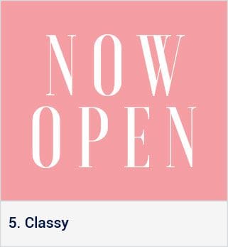 5. Classy style