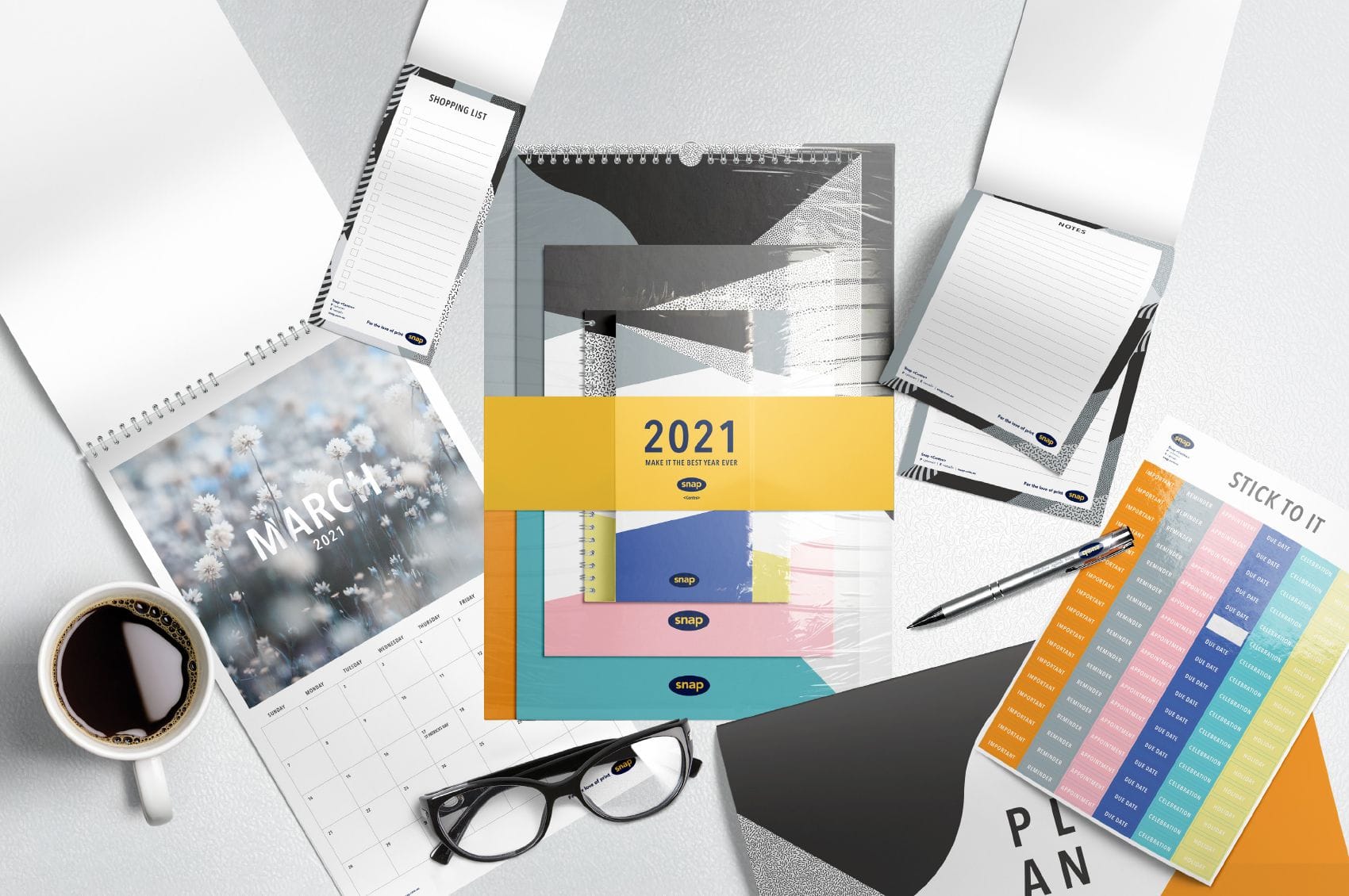 Calendars, Note Pads and Stationery