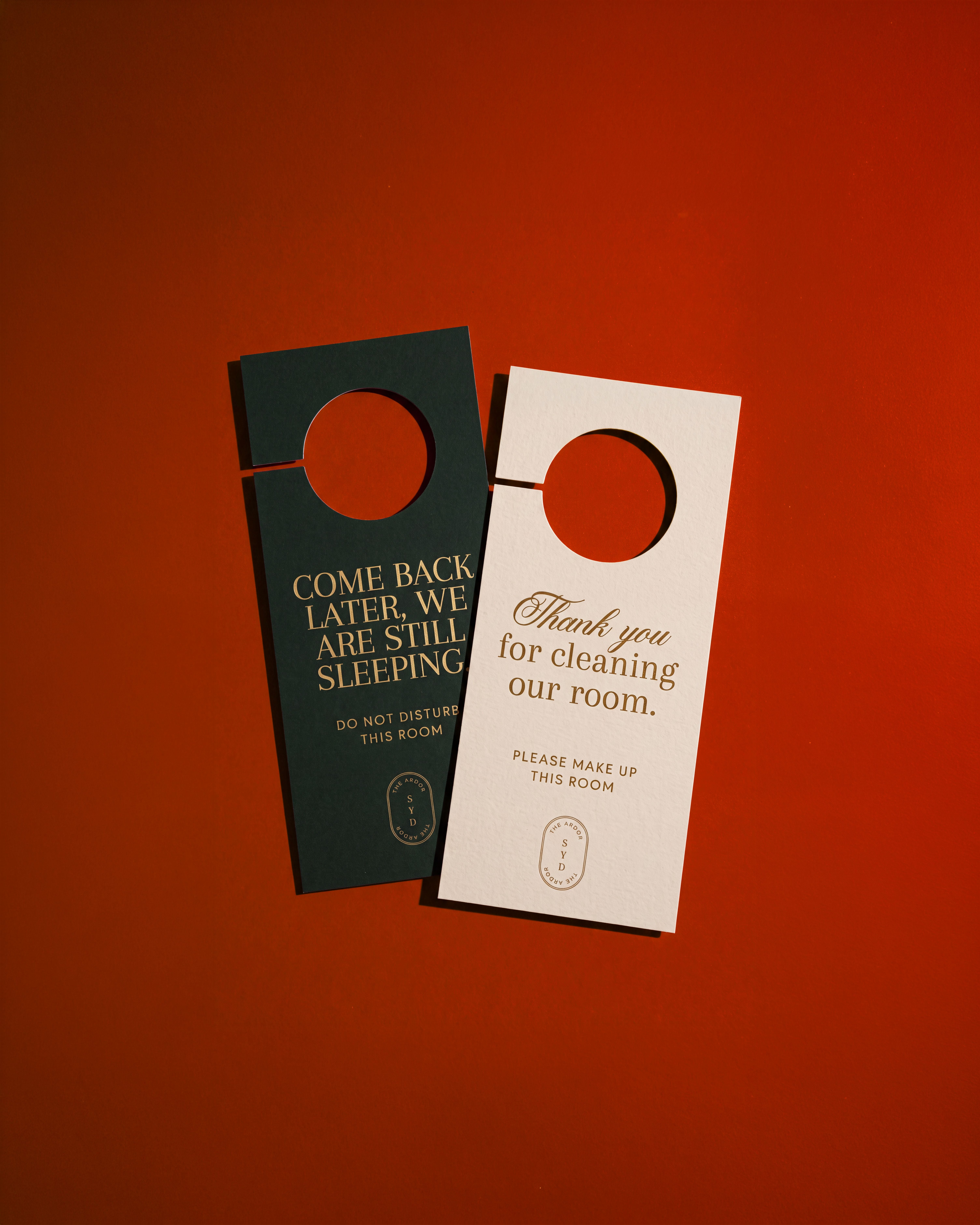 Hospitality events stationary, quality print service, door hangers