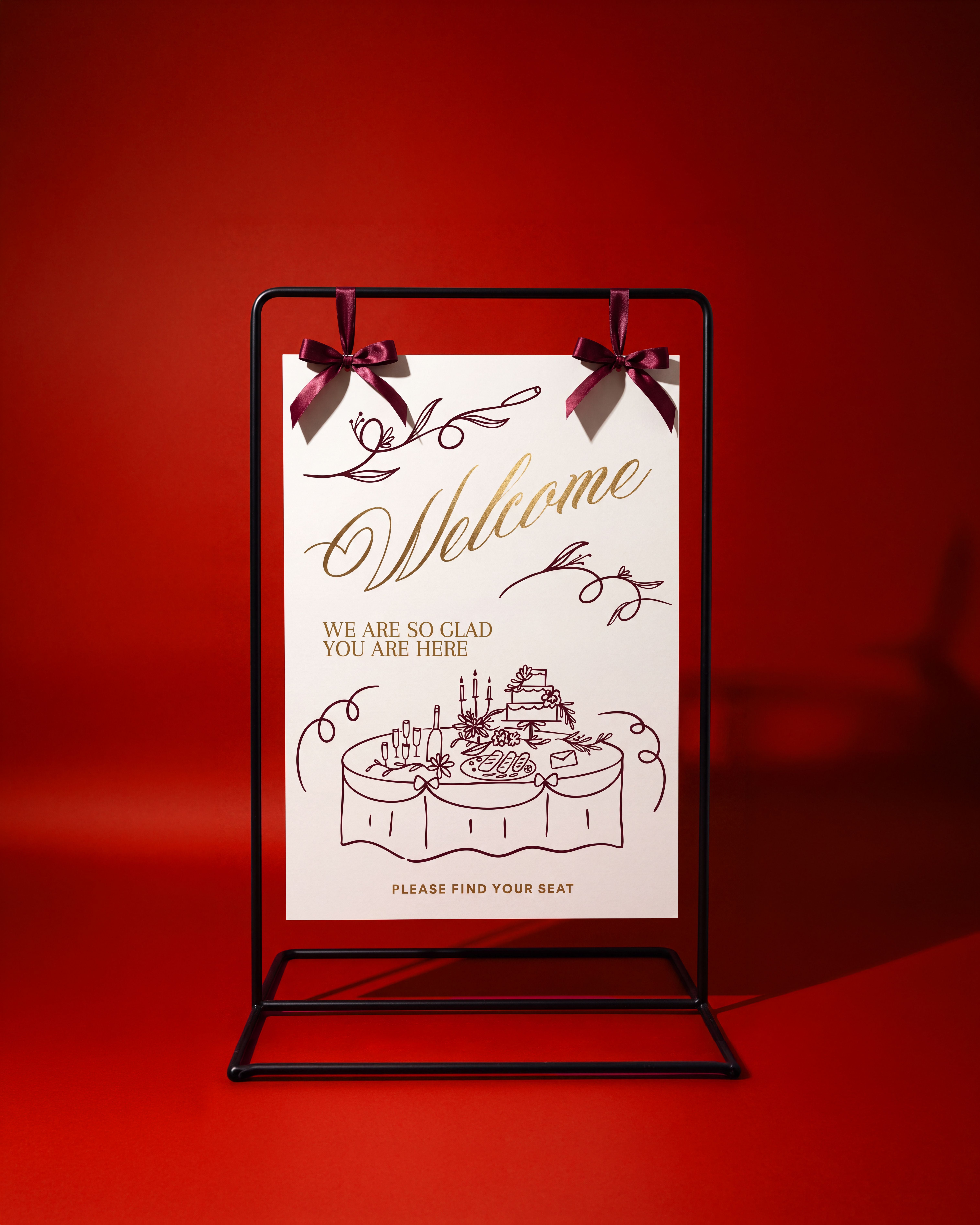 Wedding A Frame sign, print, signage, quality
