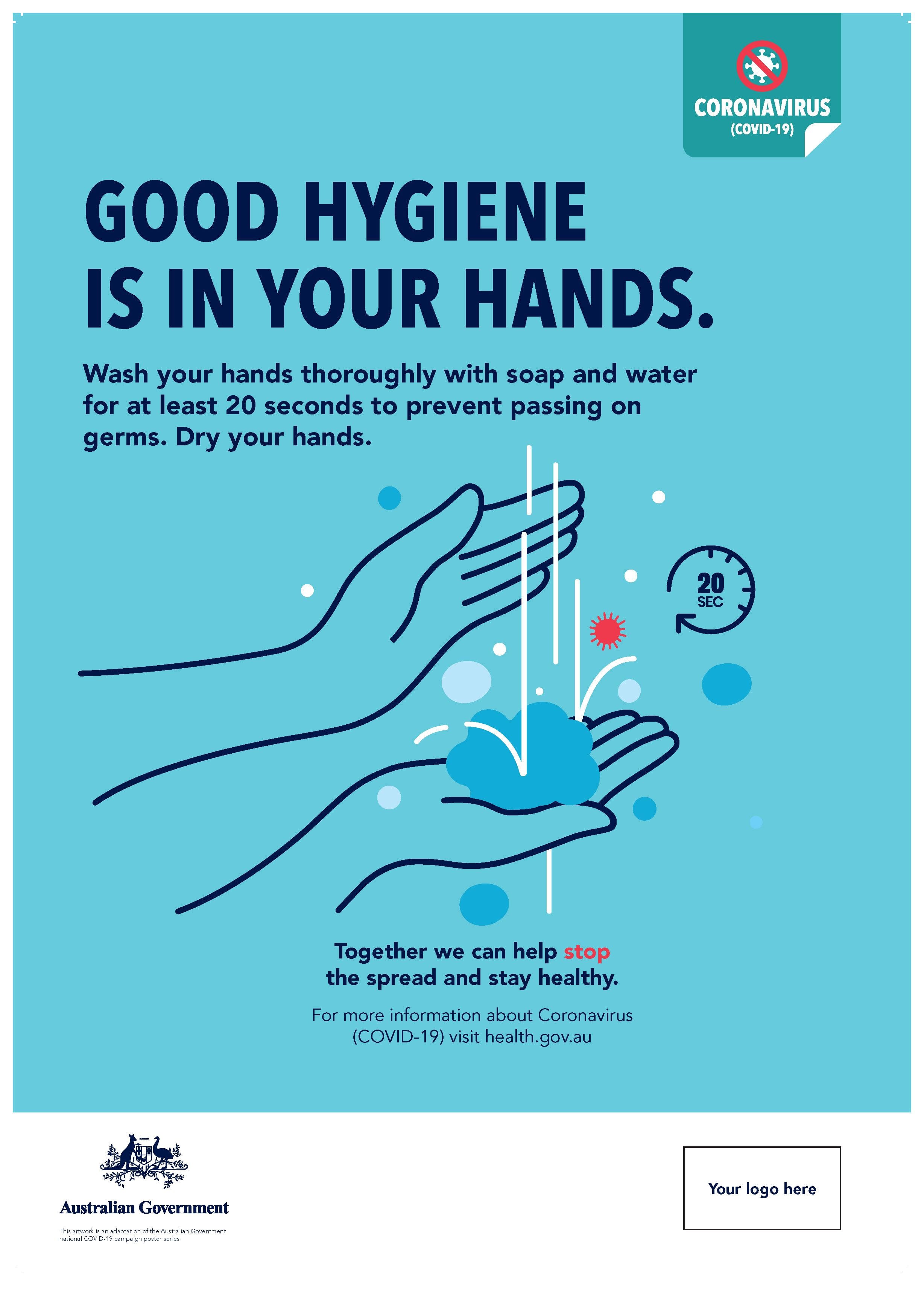 COVID-19 Hygiene in your Hands Poster