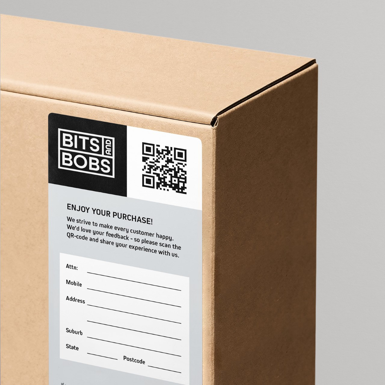 QR Code on Packaging Label