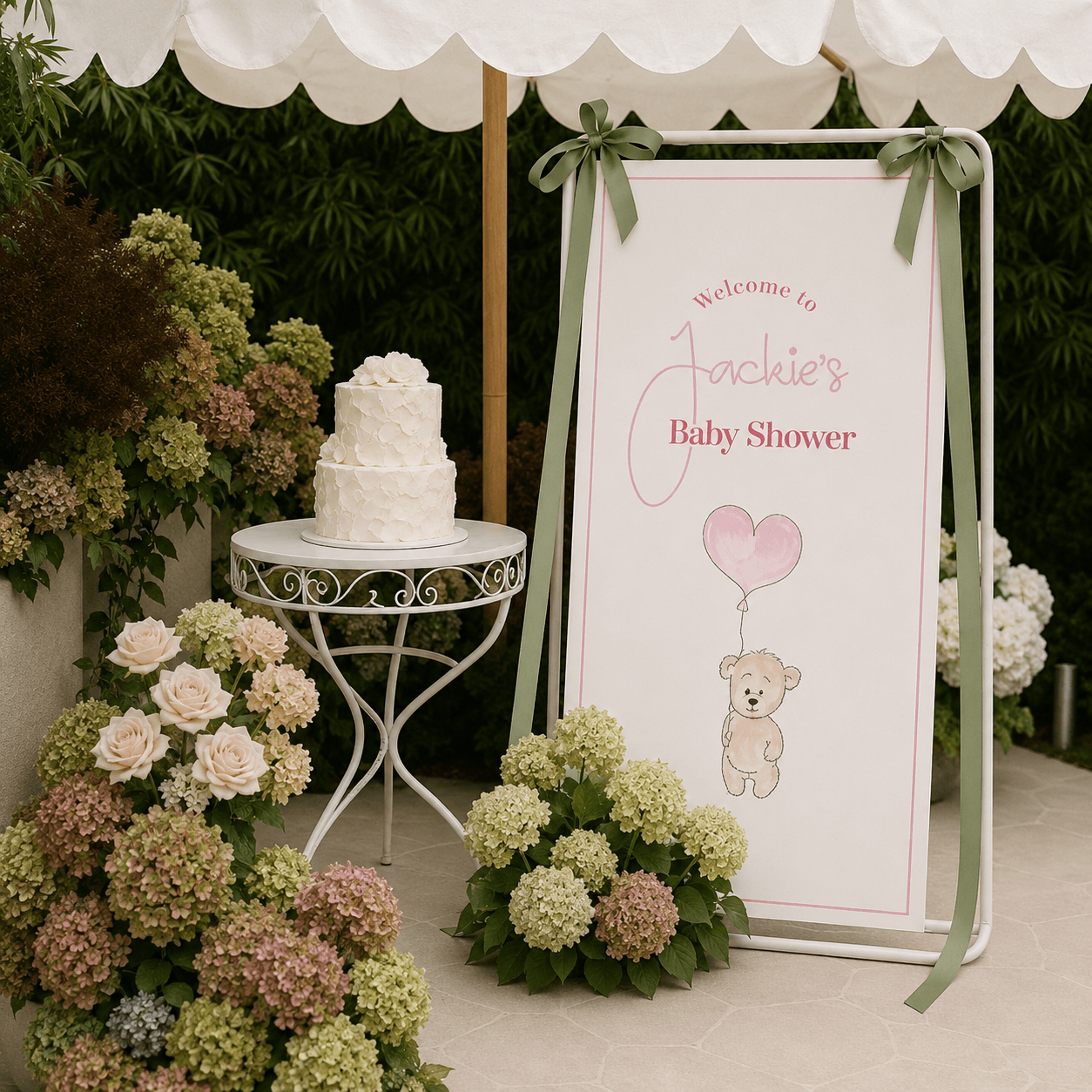 baby shower event banner professional beautiful custom printing