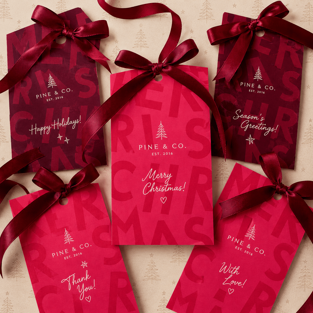 Christmas stationary professional beautiful custom printing