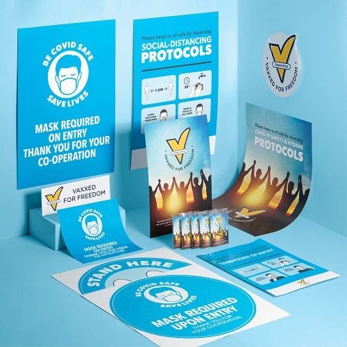 Back to Business Signage Kit Supporting Vaxxed for Freedom