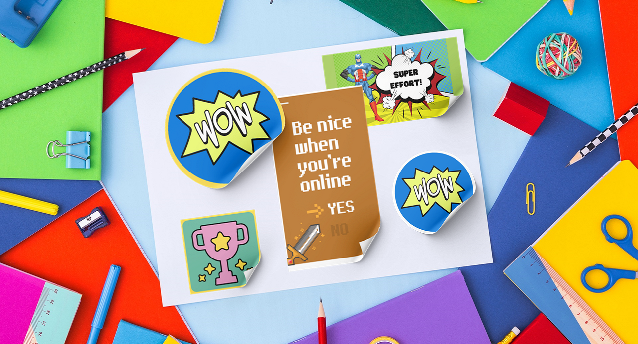 Design your own stickers with Snap.