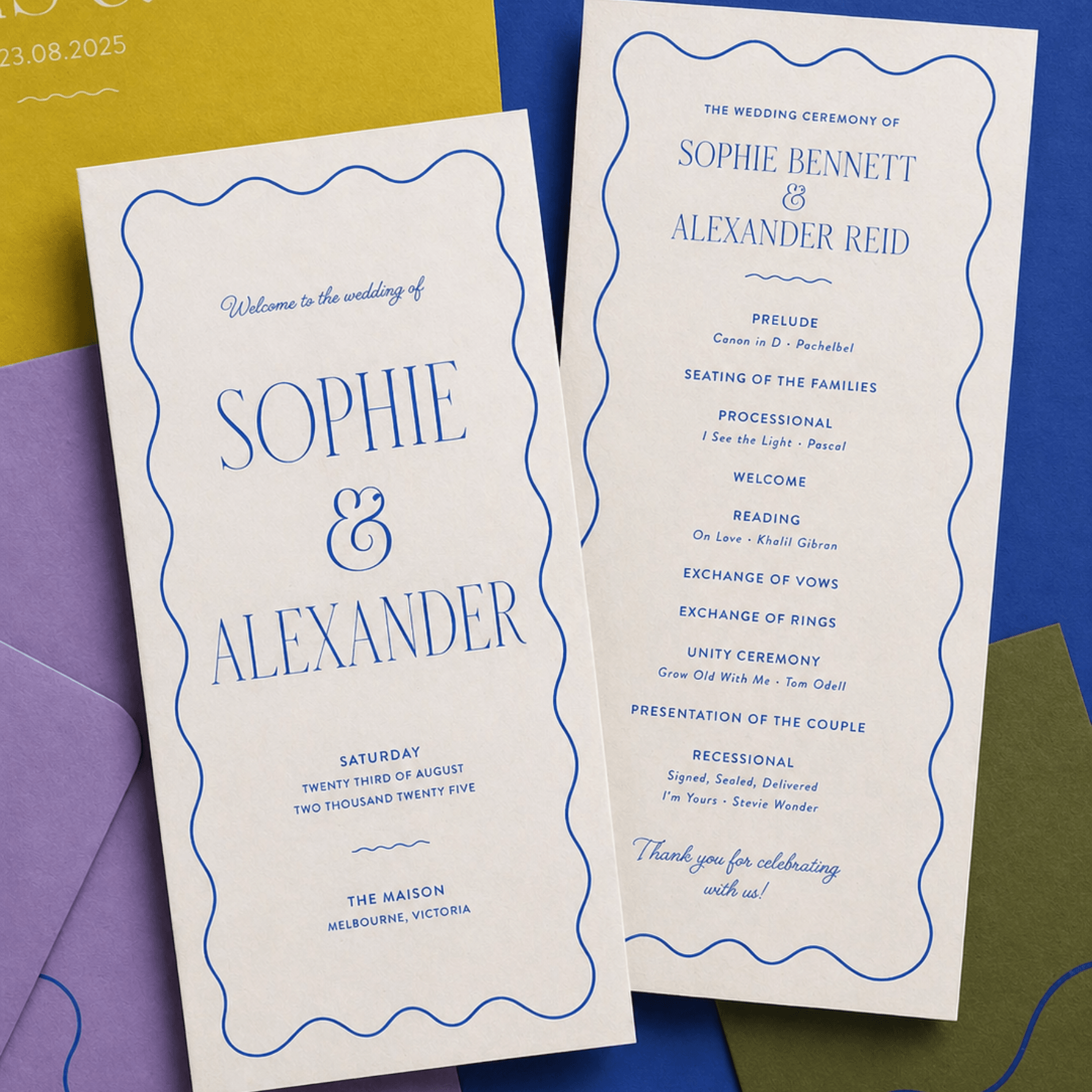 Wedding stationary professional beautiful custom printing